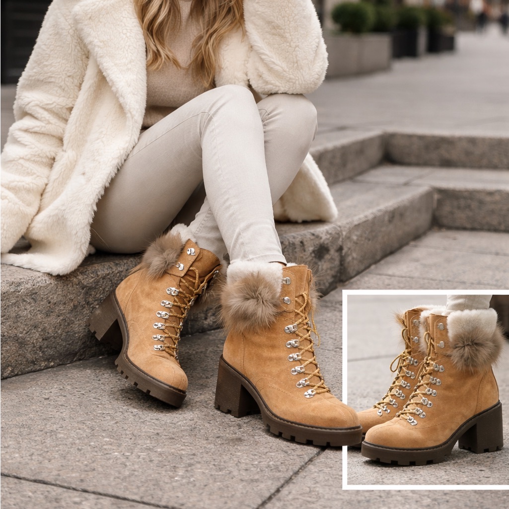 Sigerson Morrison Shearling And Real Fur Booties Size 38.5